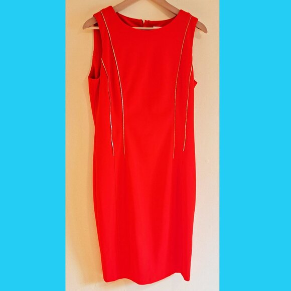 New Kelvin Klein Red Dress - Picture 1 of 5